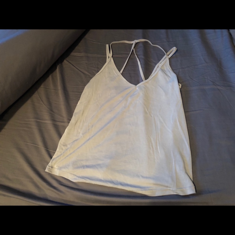Cross back tank top
